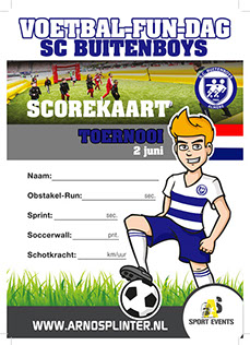 Scorekaart Blauw